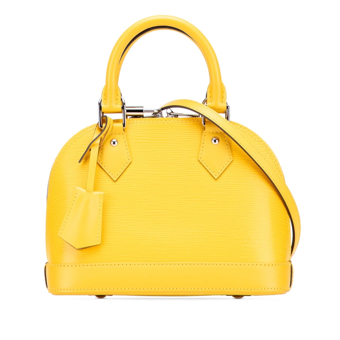 Yellow Louis Vuitton Epi Alma BB Satchel