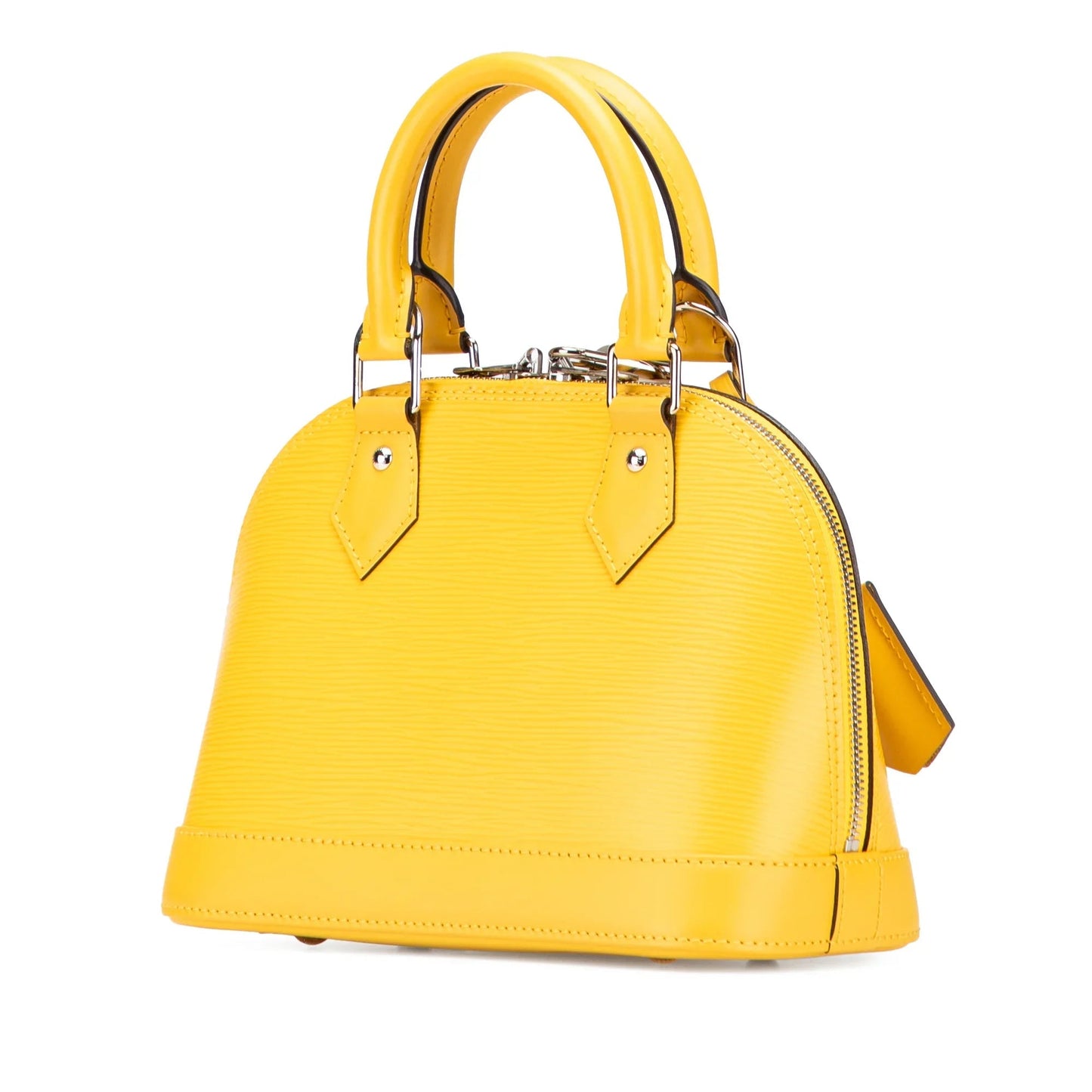 Yellow Louis Vuitton Epi Alma BB Satchel
