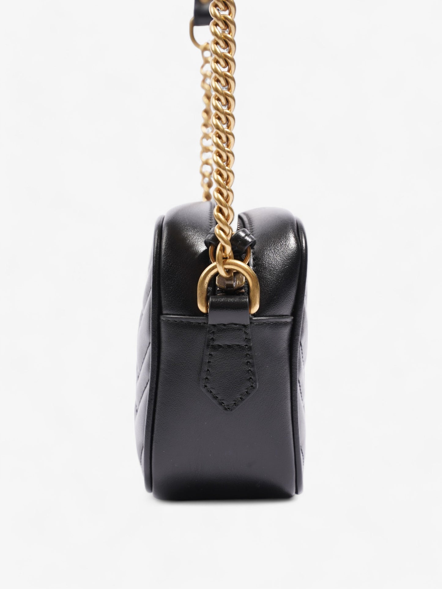 Gucci GG Marmont Black Matelasse Leather Mini