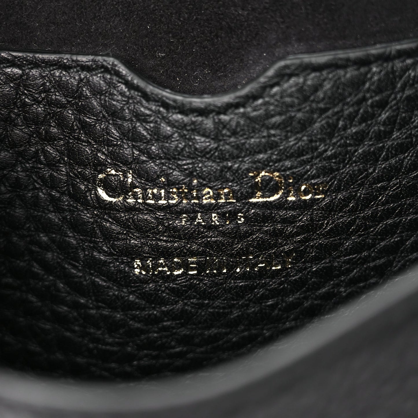 Christian Dior Grained Calfskin Small Bobby Flap