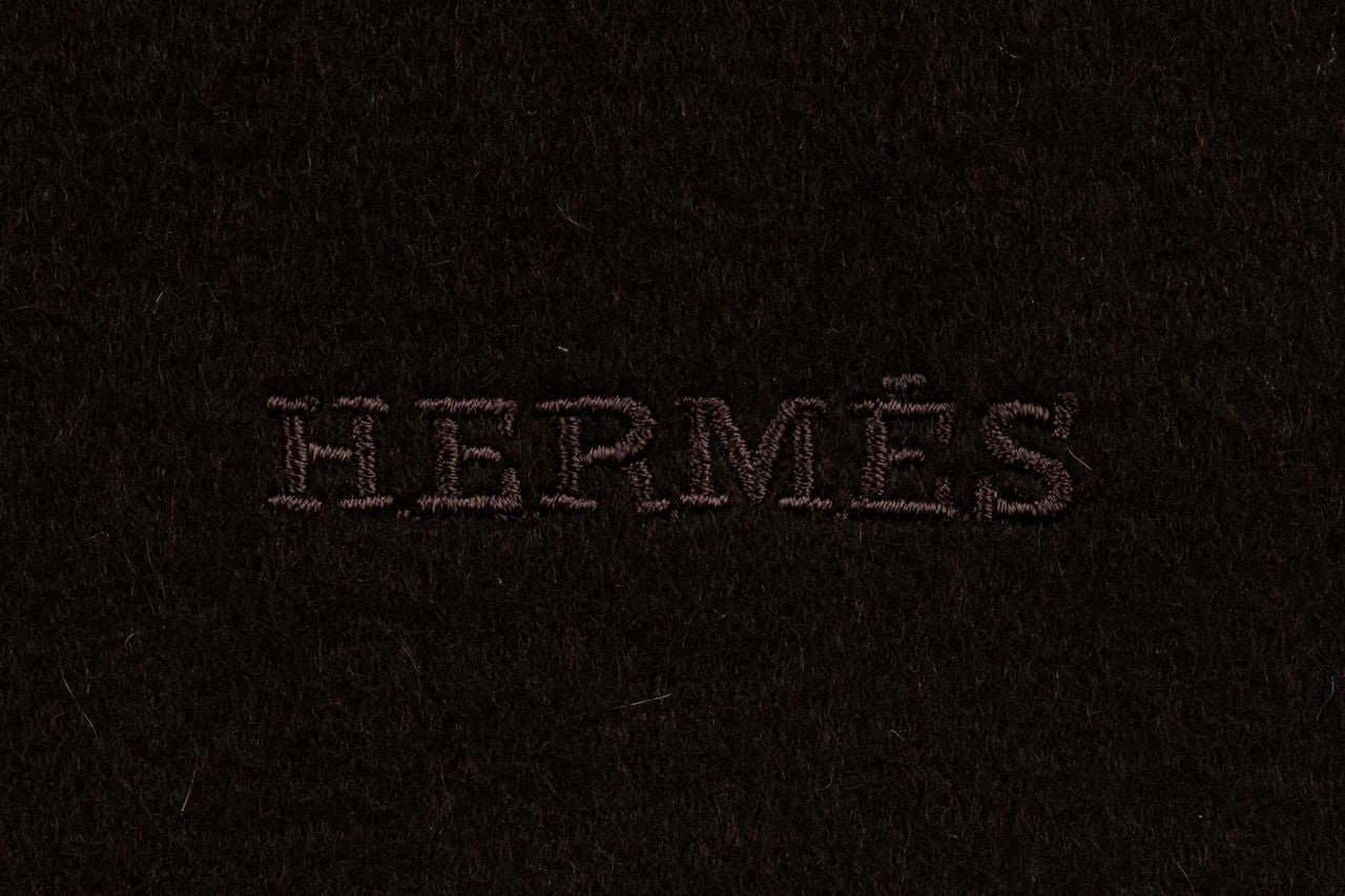 Hermes Brown Cashmere  Scarf