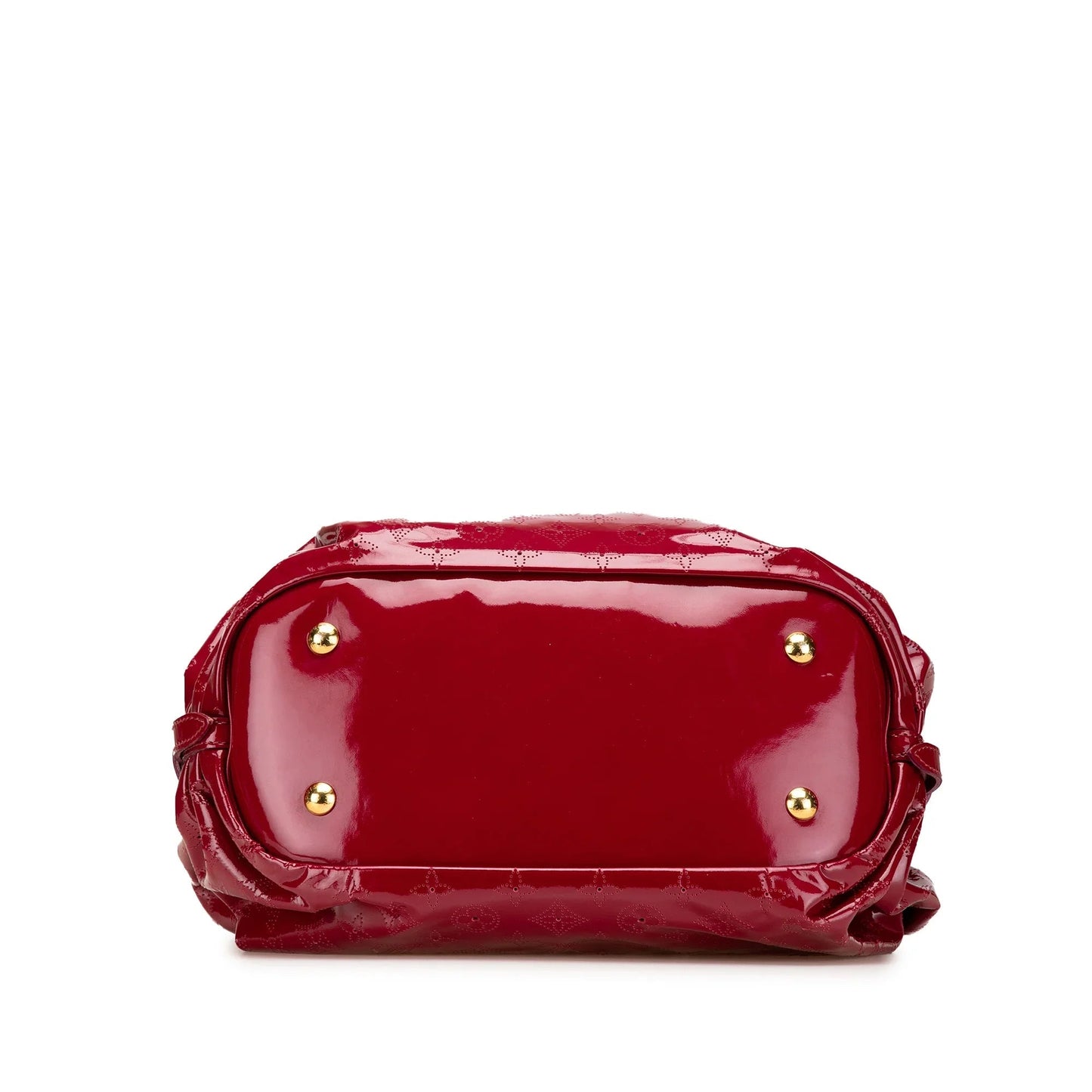 Red Louis Vuitton Monogram Vernis Mahina Surya L Hobo Bag