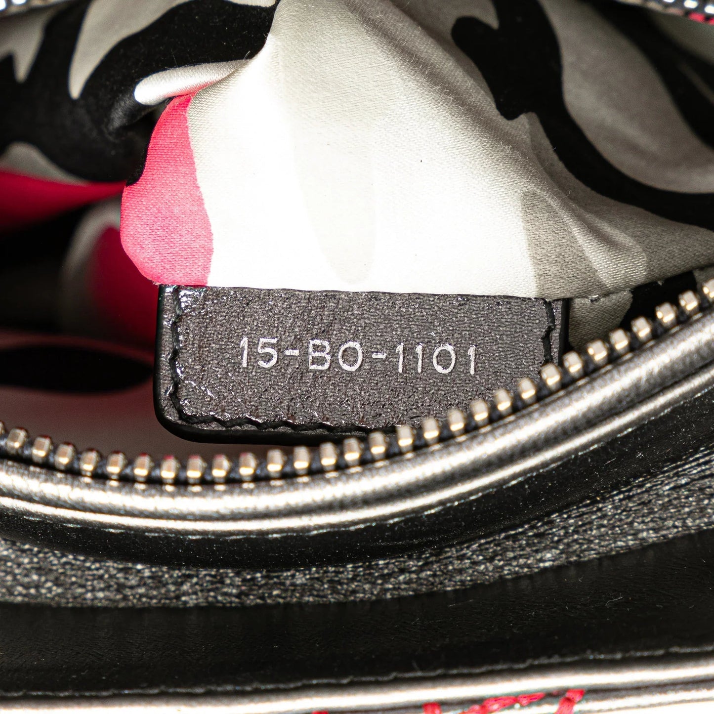 Gray Dior Anselm Reyle Medium Metallic Lambskin Cannage Lady Dior Satchel