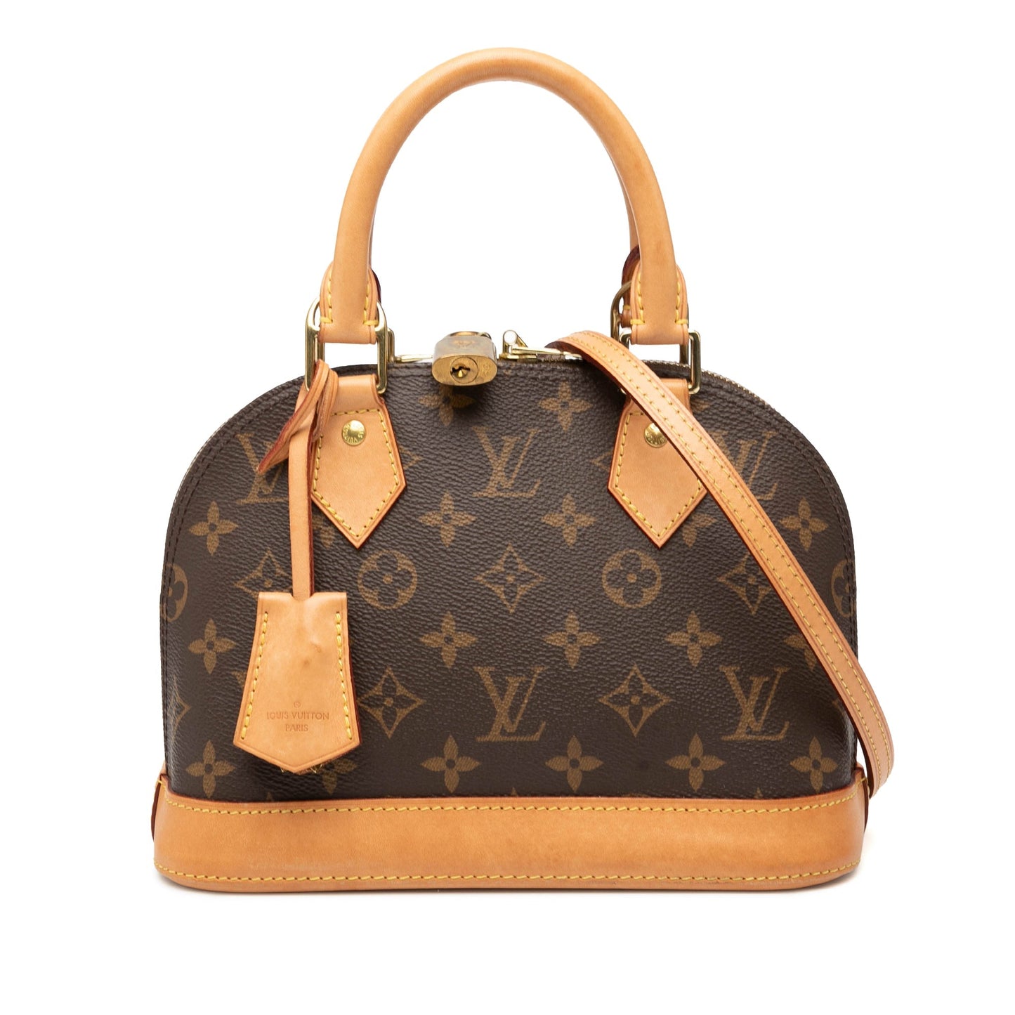 Brown Louis Vuitton Monogram Alma BB Satchel