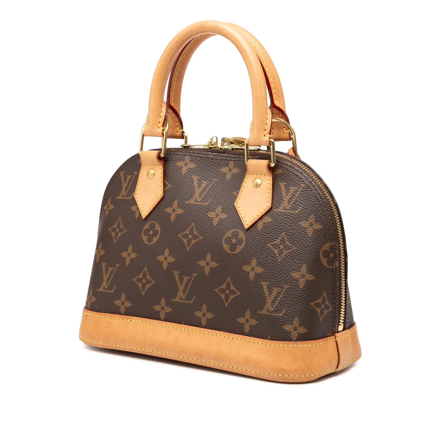 Brown Louis Vuitton Monogram Alma BB Satchel