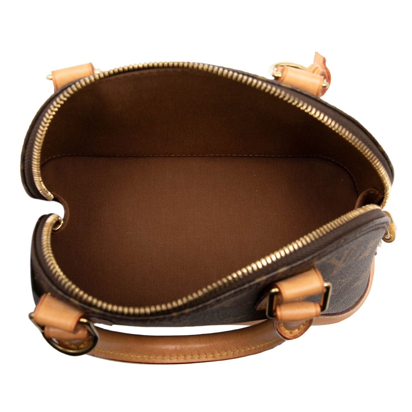 Brown Louis Vuitton Monogram Alma BB Satchel