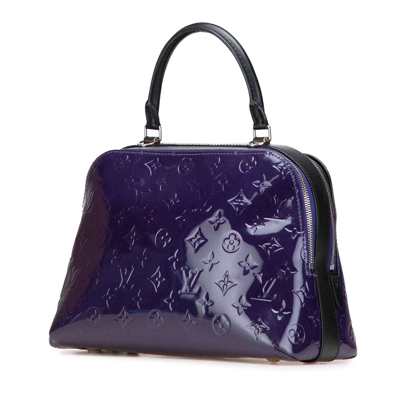 Purple Louis Vuitton Monogram Vernis Melrose Satchel