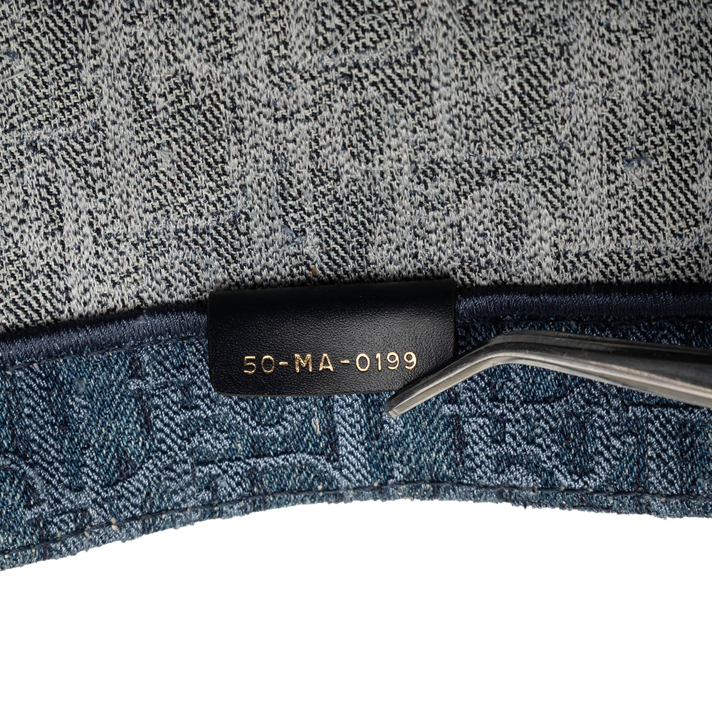 Blue Dior Medium Oblique Denim Book Tote