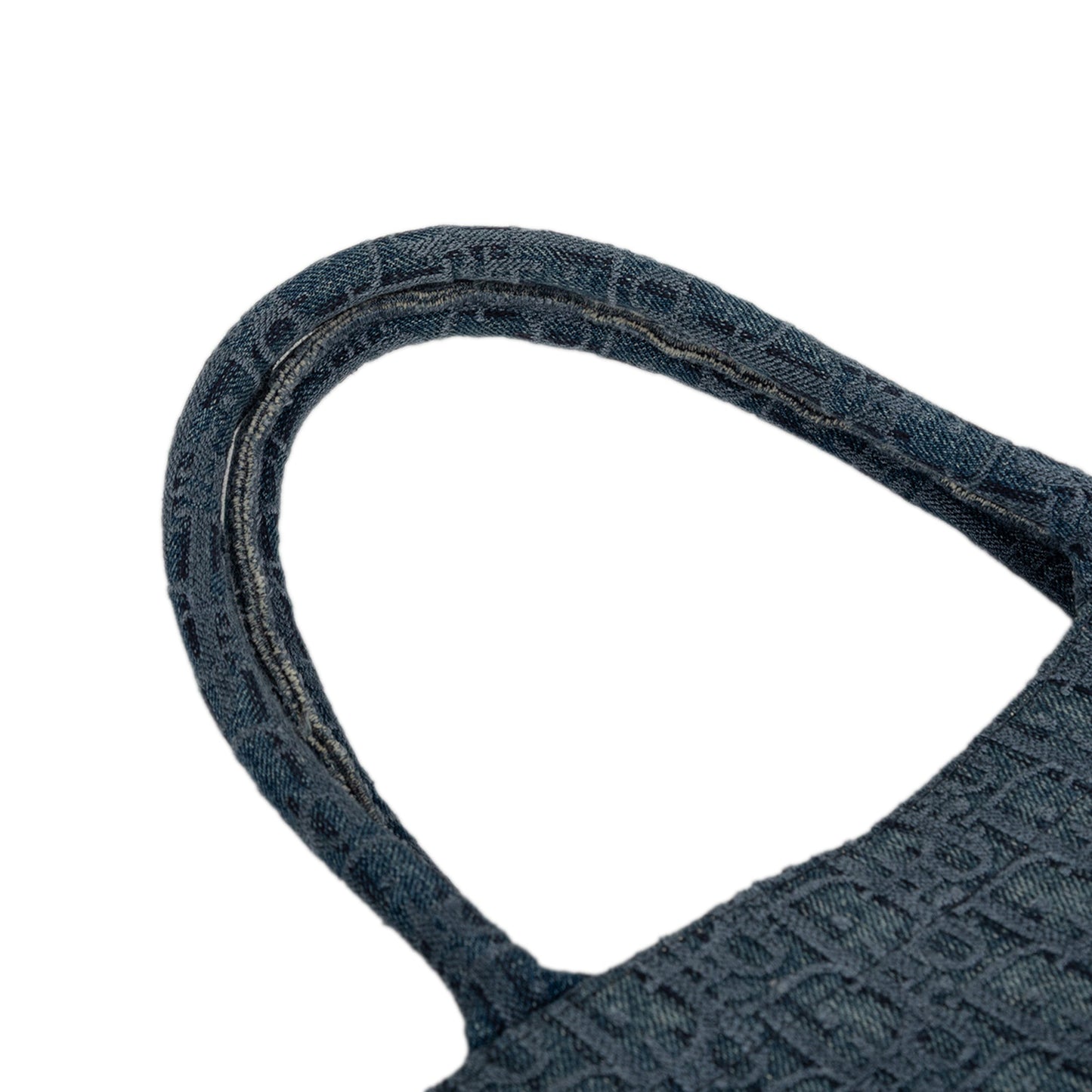 Blue Dior Medium Oblique Denim Book Tote