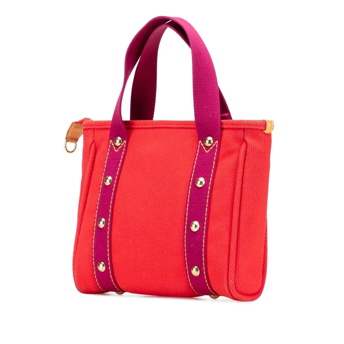Red Louis Vuitton Antigua Cabas PM Handbag