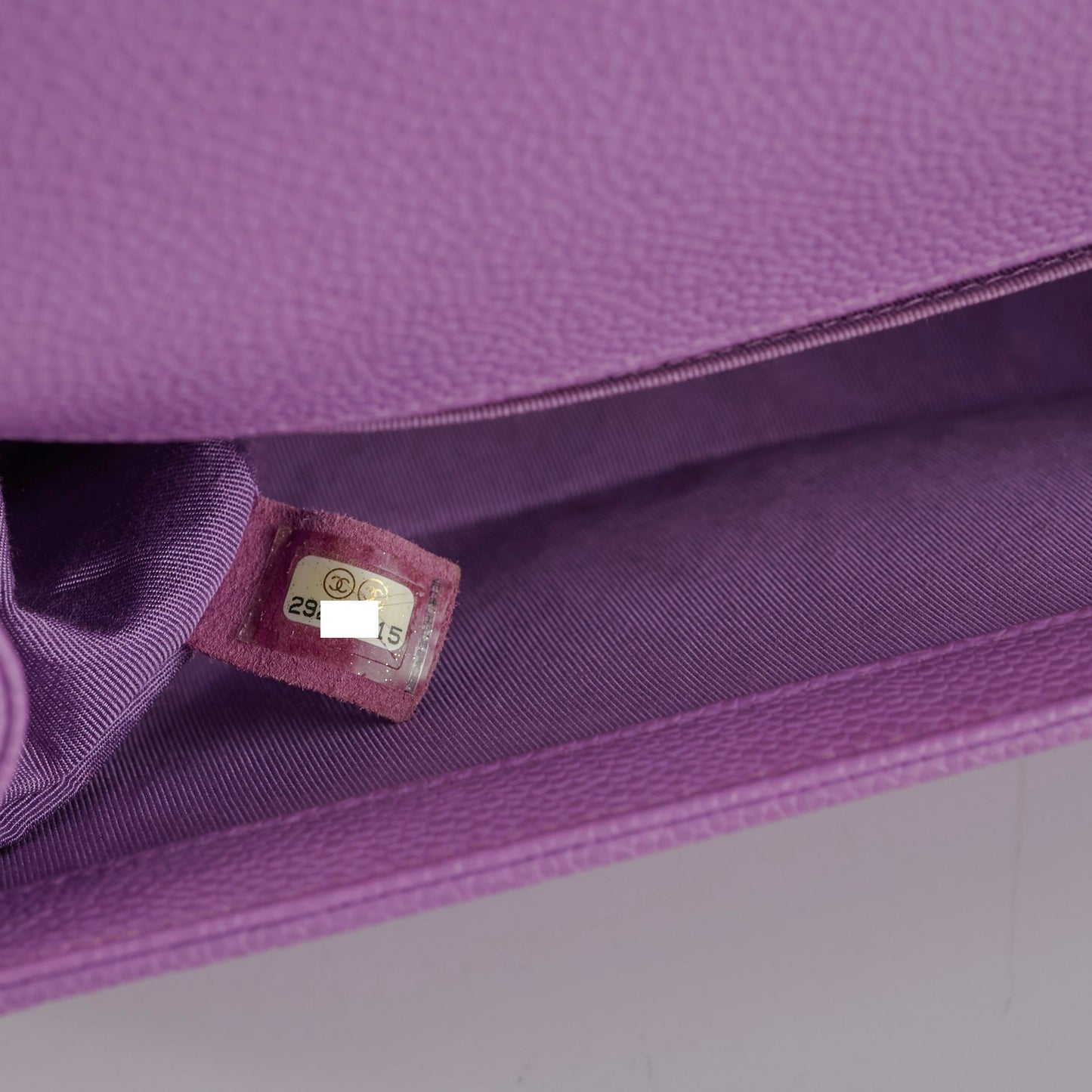 Chanel Old Medium Caviar Boy Purple
