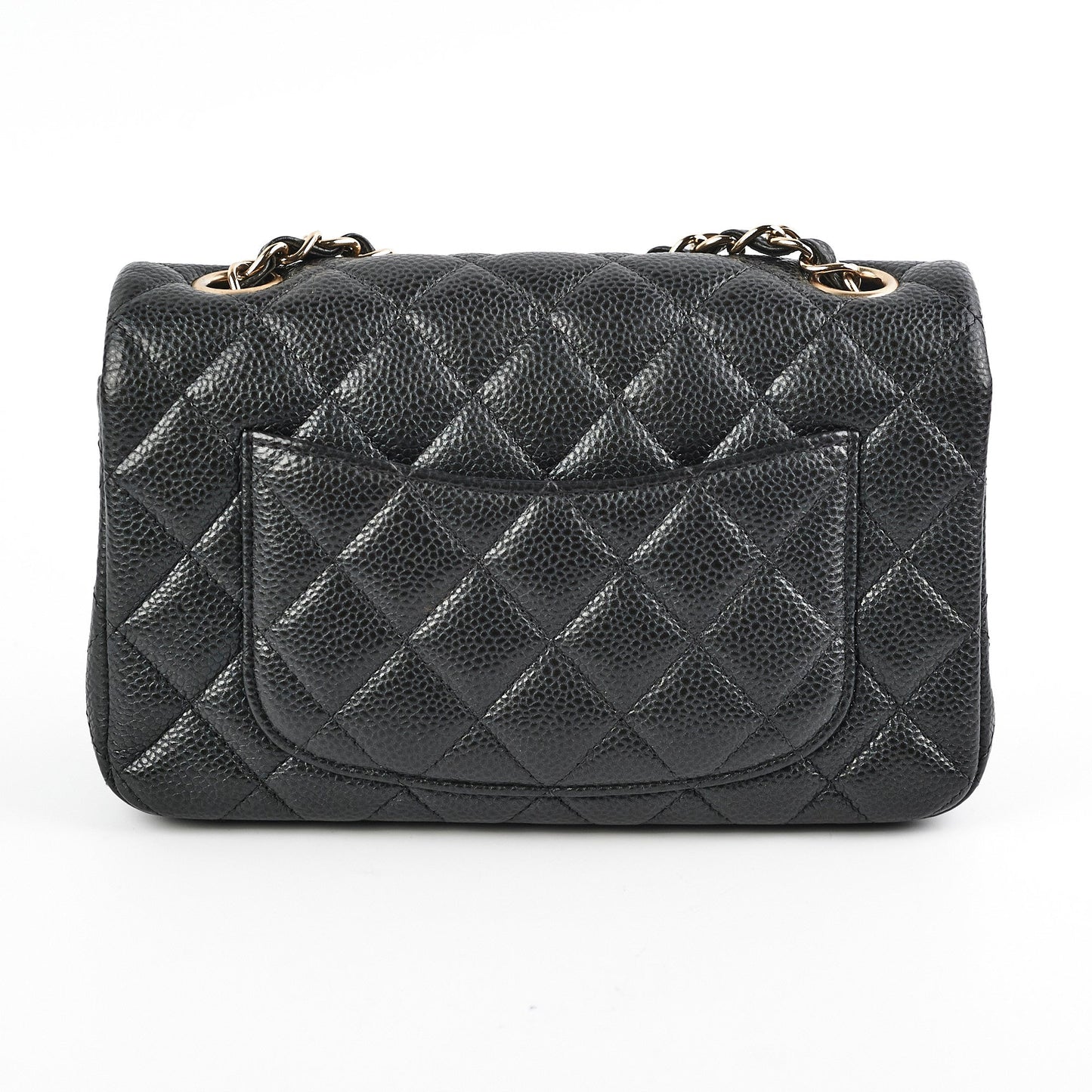 Chanel Mini Rectangular Dark Grey Caviar