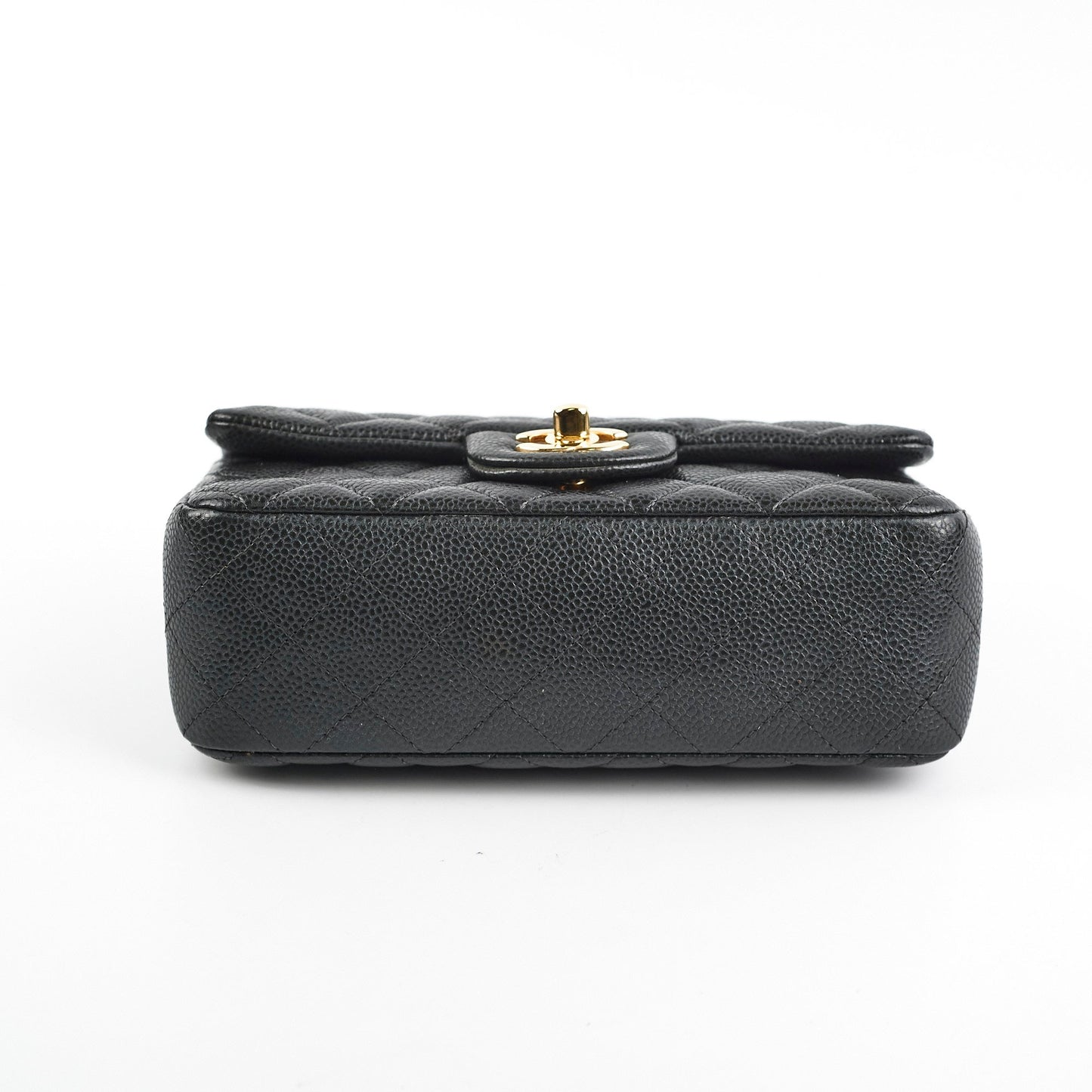 Chanel Mini Rectangular Dark Grey Caviar