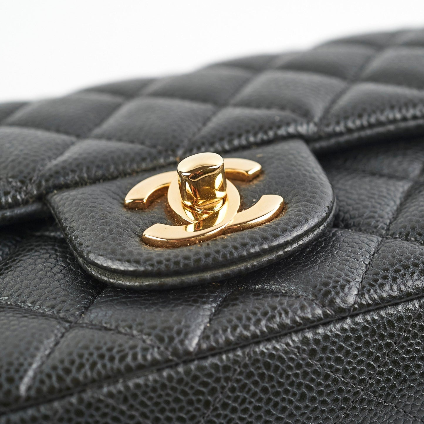 Chanel Mini Rectangular Dark Grey Caviar