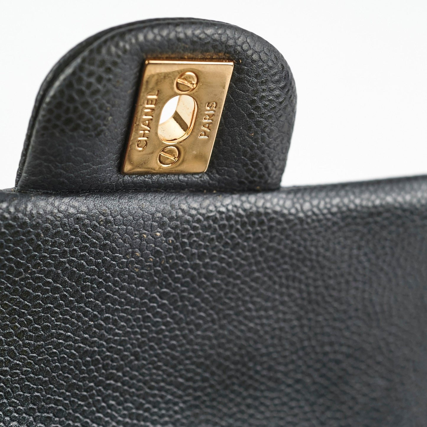 Chanel Mini Rectangular Dark Grey Caviar