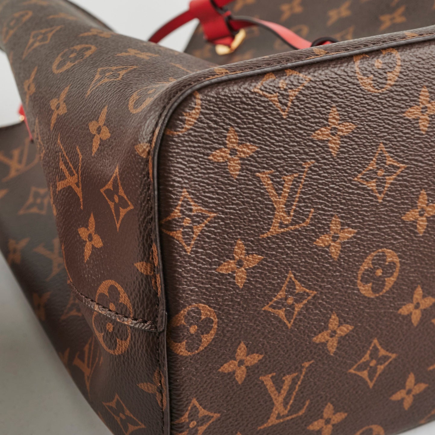 Louis Vuitton Neo Noe Red Monogram Shoulder Bag