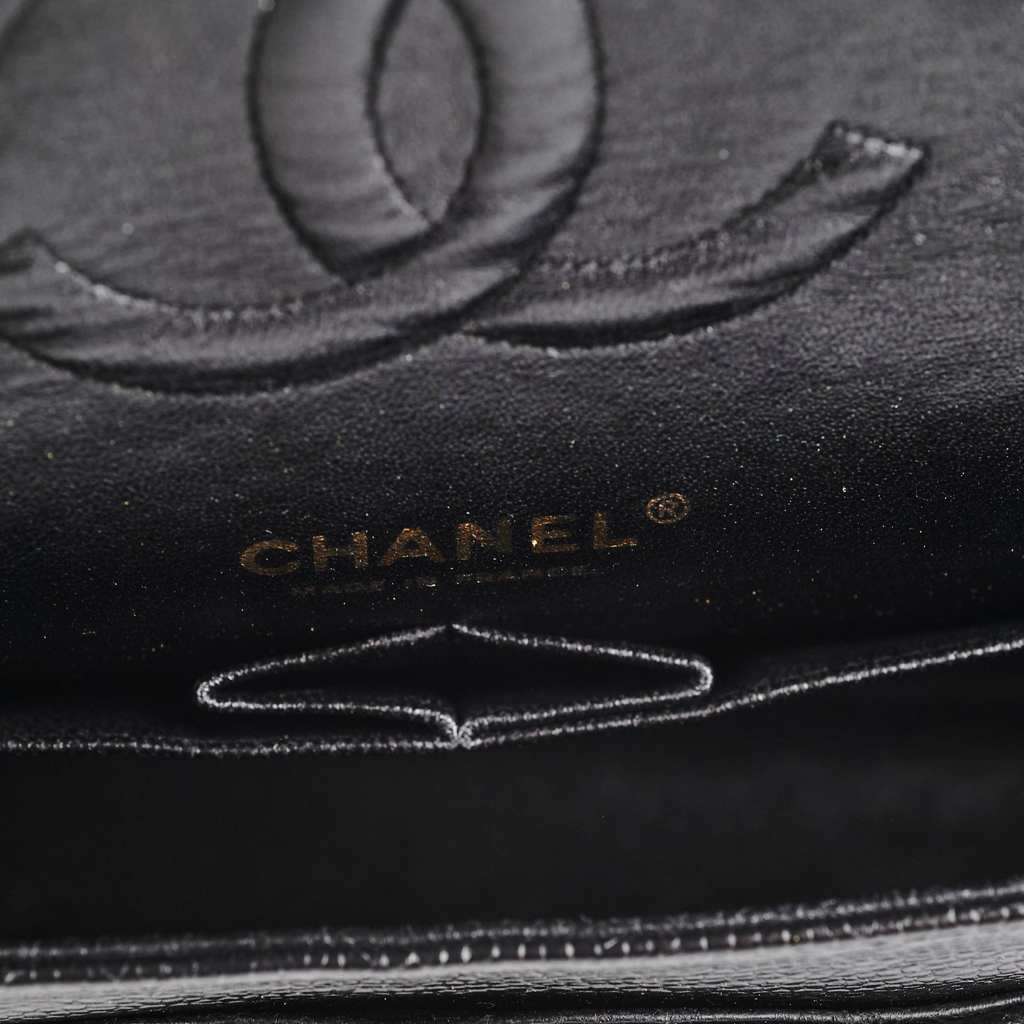 Chanel Caviar Medium/Large Double Classic Flap Black 24k Gold Plated Hardware