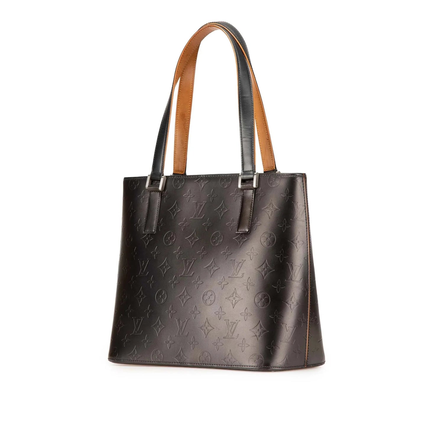 Gray Louis Vuitton Monogram Mat Stockton Tote Bag