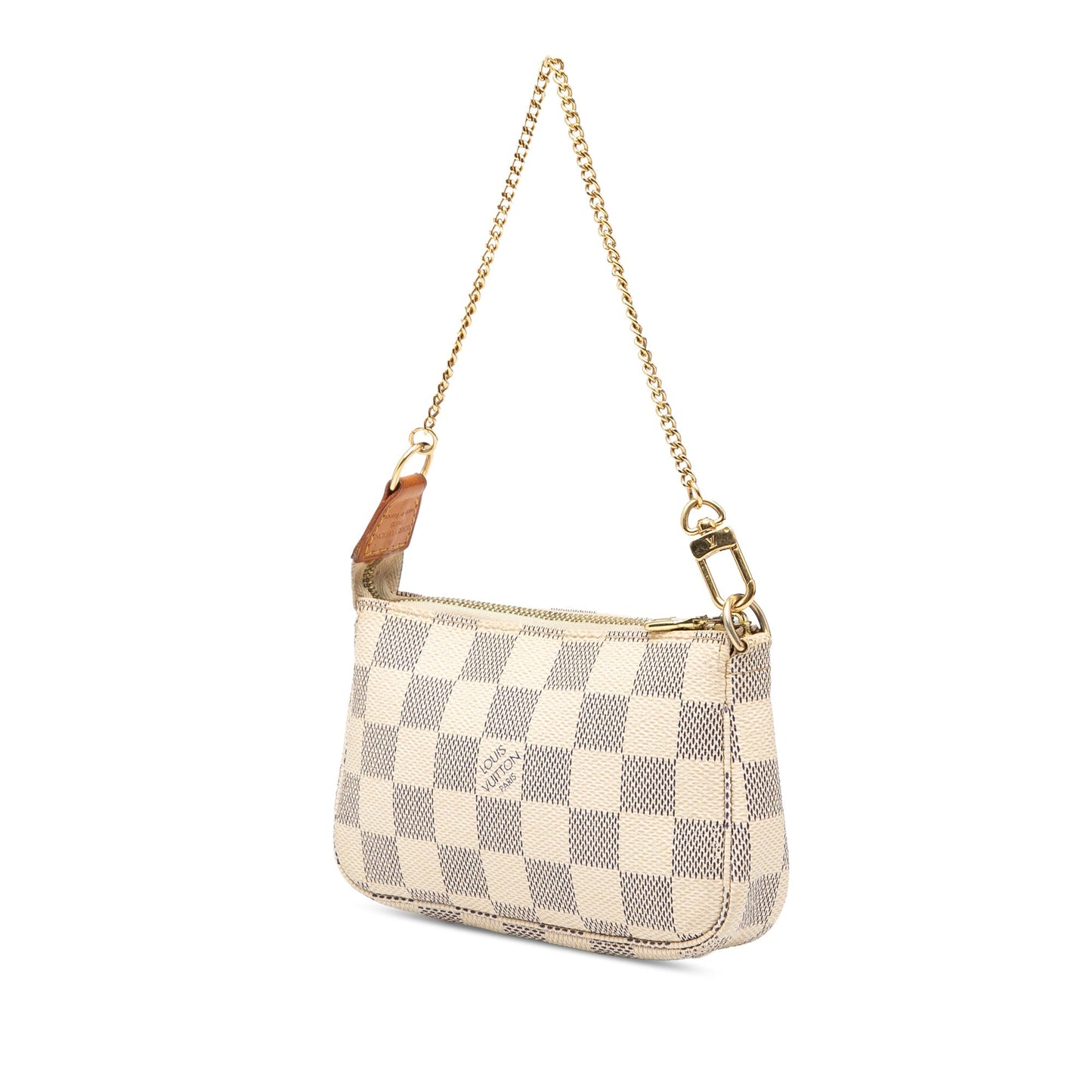 White Louis Vuitton Damier Azur Mini Pochette Accessoires Handbag