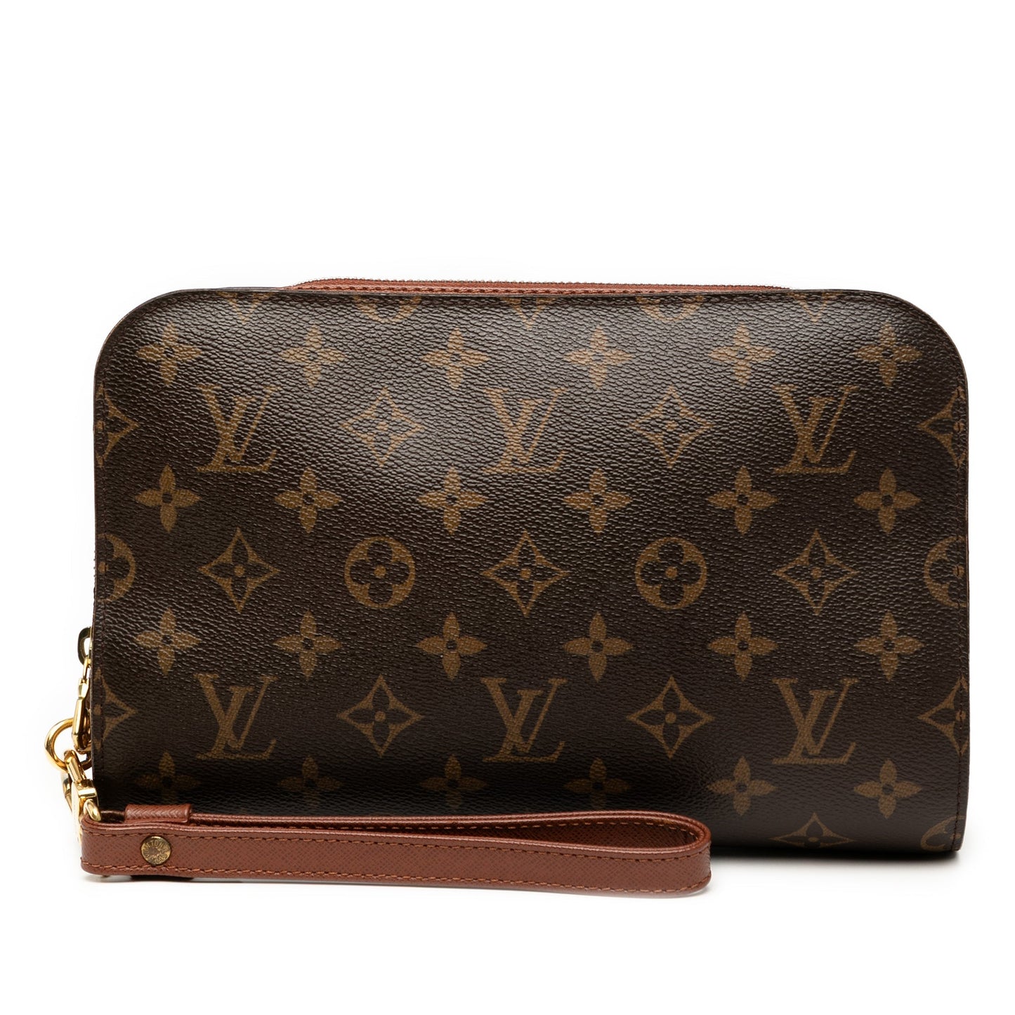 Brown Louis Vuitton Monogram Orsay Clutch Bag