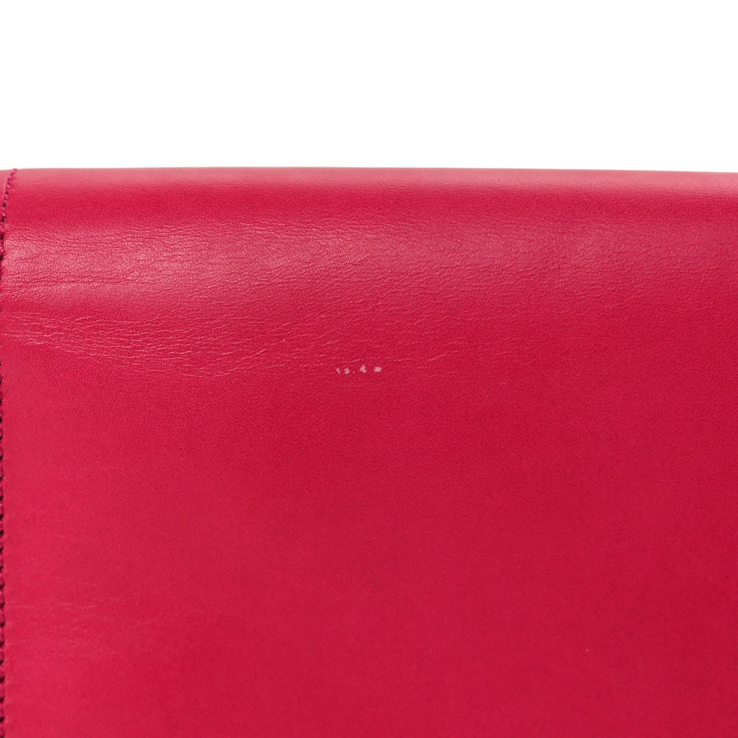 Saint Laurent Smooth Calfskin Classic Monogram Cassandre Clutch Lipstick Fuchsia