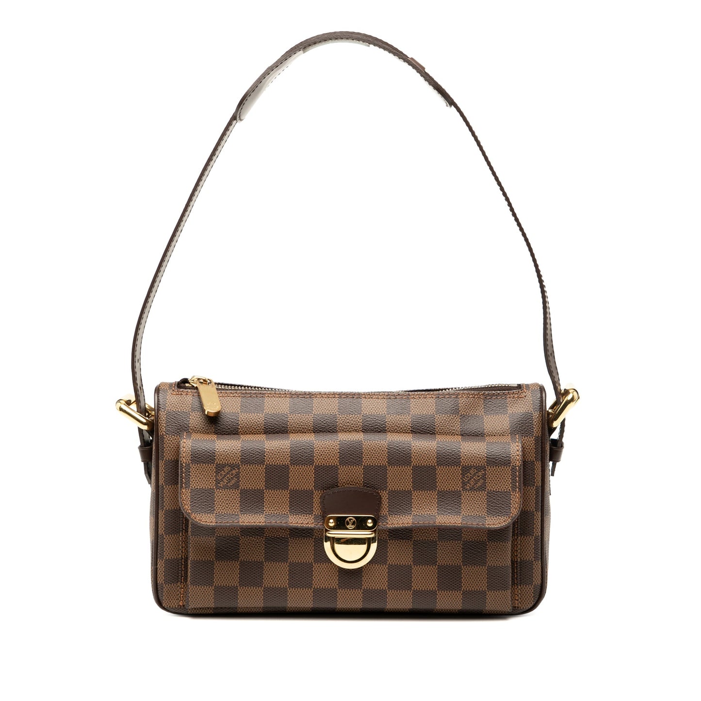 Brown Louis Vuitton Damier Ebene Ravello GM Satchel
