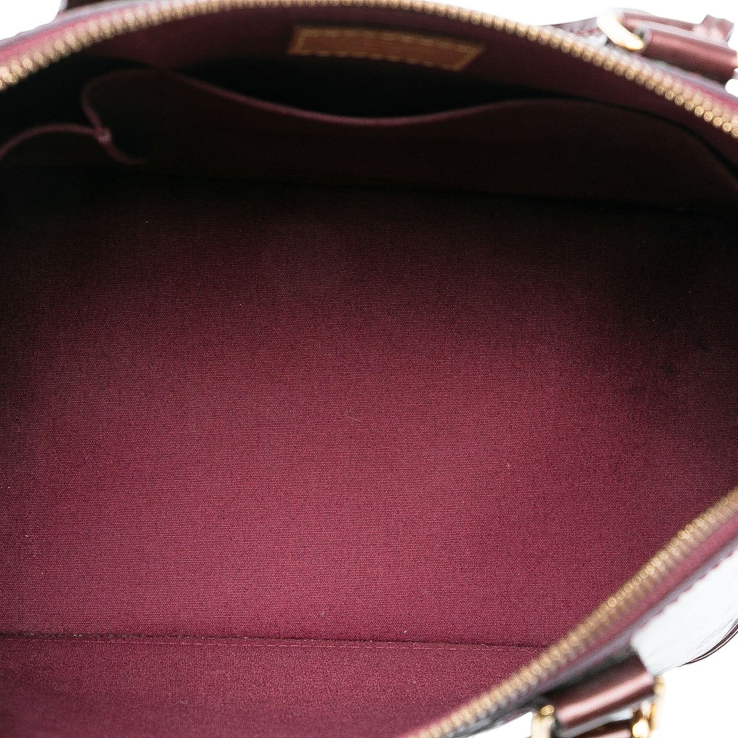 Burgundy Louis Vuitton Monogram Vernis Alma PM Handbag