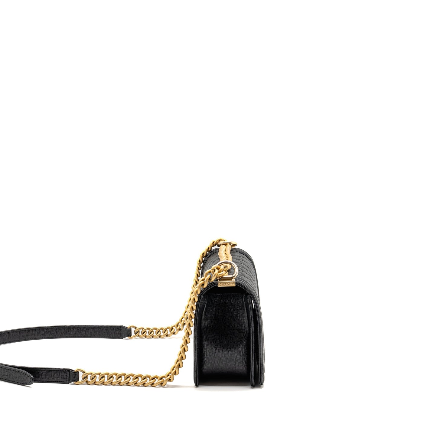 CHANEL Medium Boy Bag Caviar Black