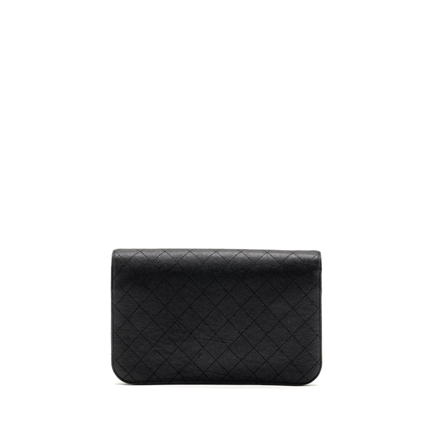 Chanel Paris-Cuba Thread Around Flap Bag With Chain Caviar Black L