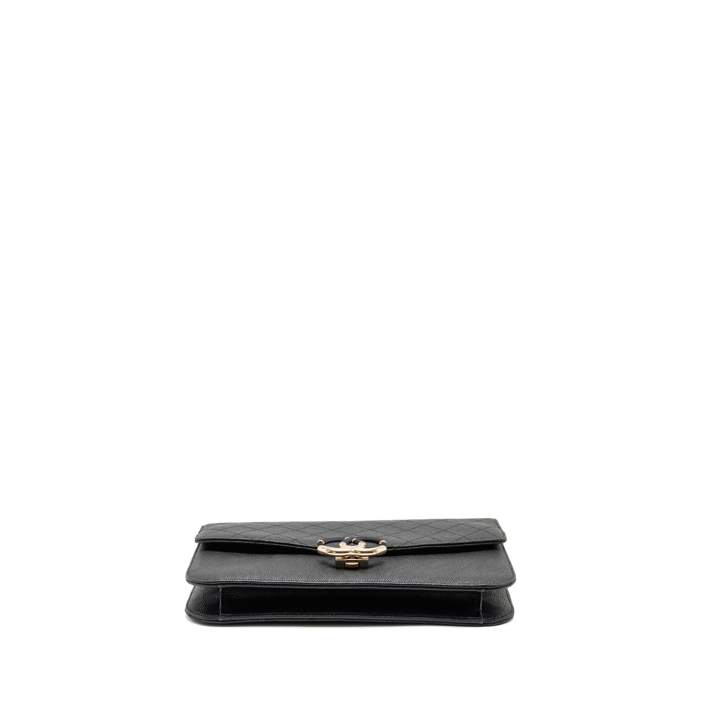 Chanel Paris-Cuba Thread Around Flap Bag With Chain Caviar Black L