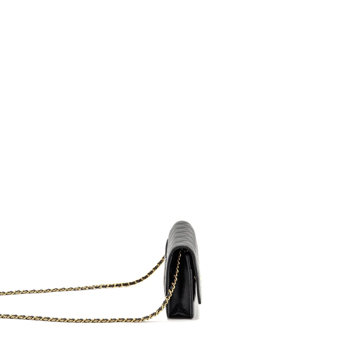 CHANEL Classic Wallet On Chain Caviar Black