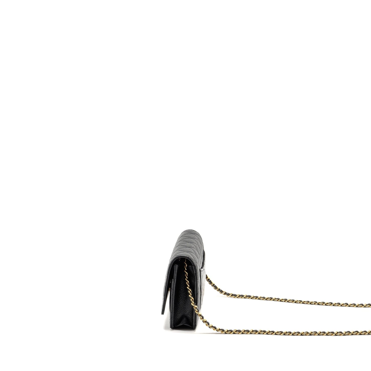 CHANEL Classic Wallet On Chain Caviar Black