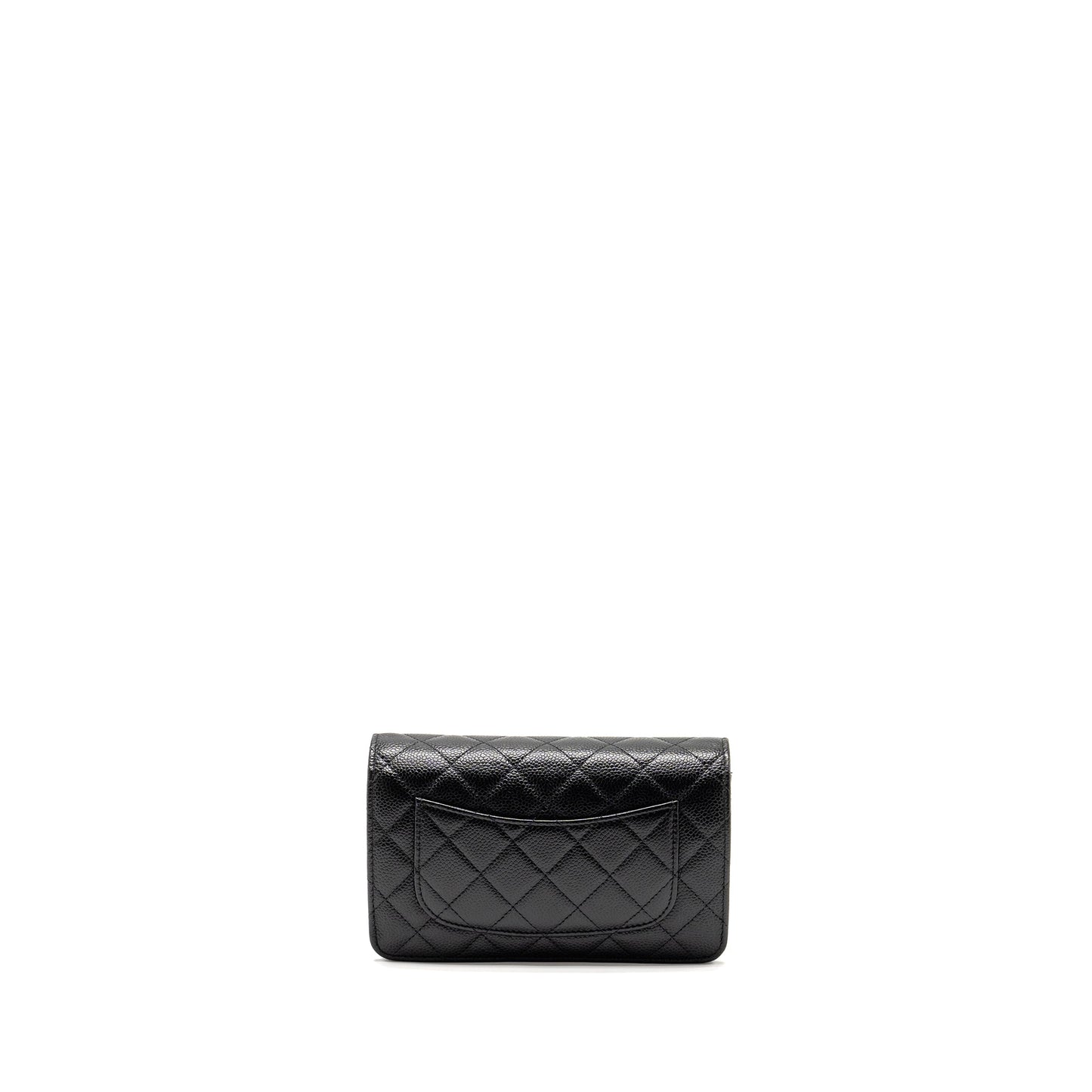 CHANEL Classic Wallet On Chain Caviar Black