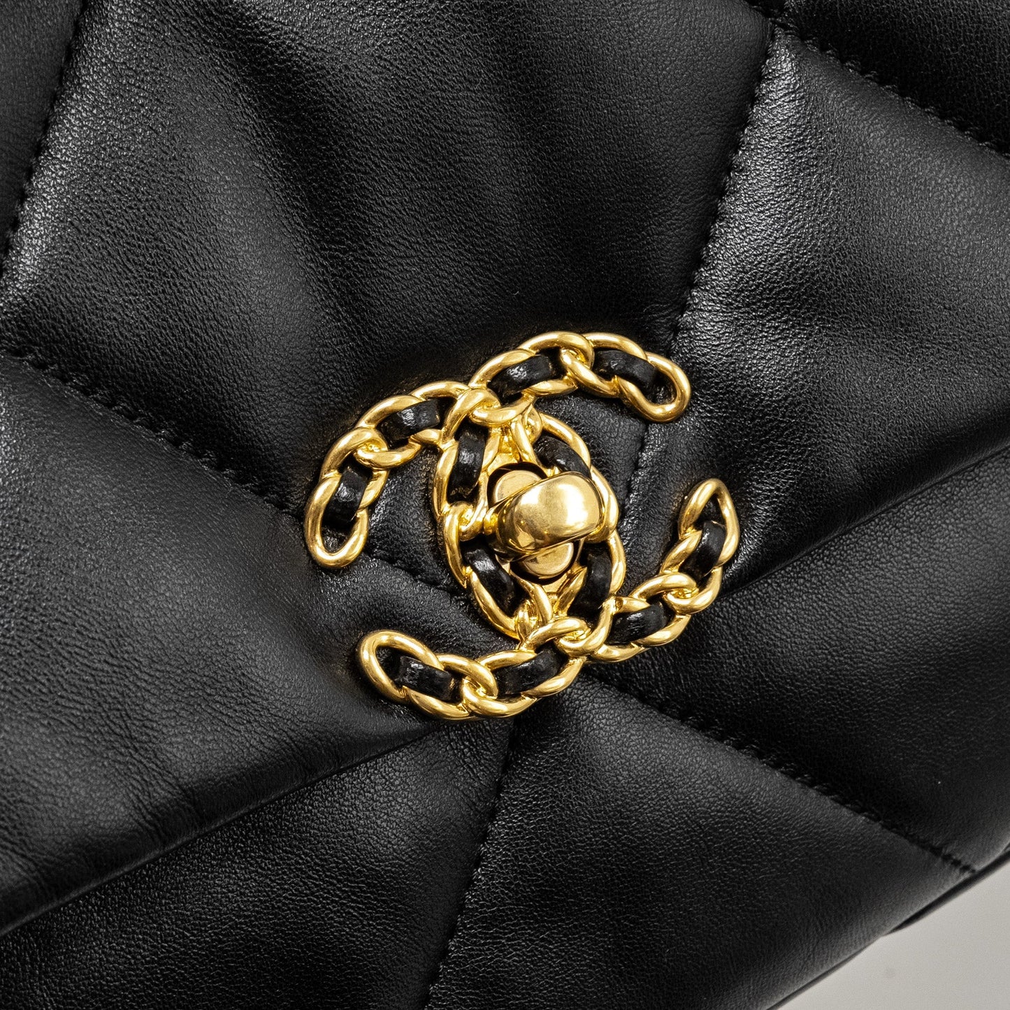 Chanel Small 19 Bag Lambskin Black  (microchip)