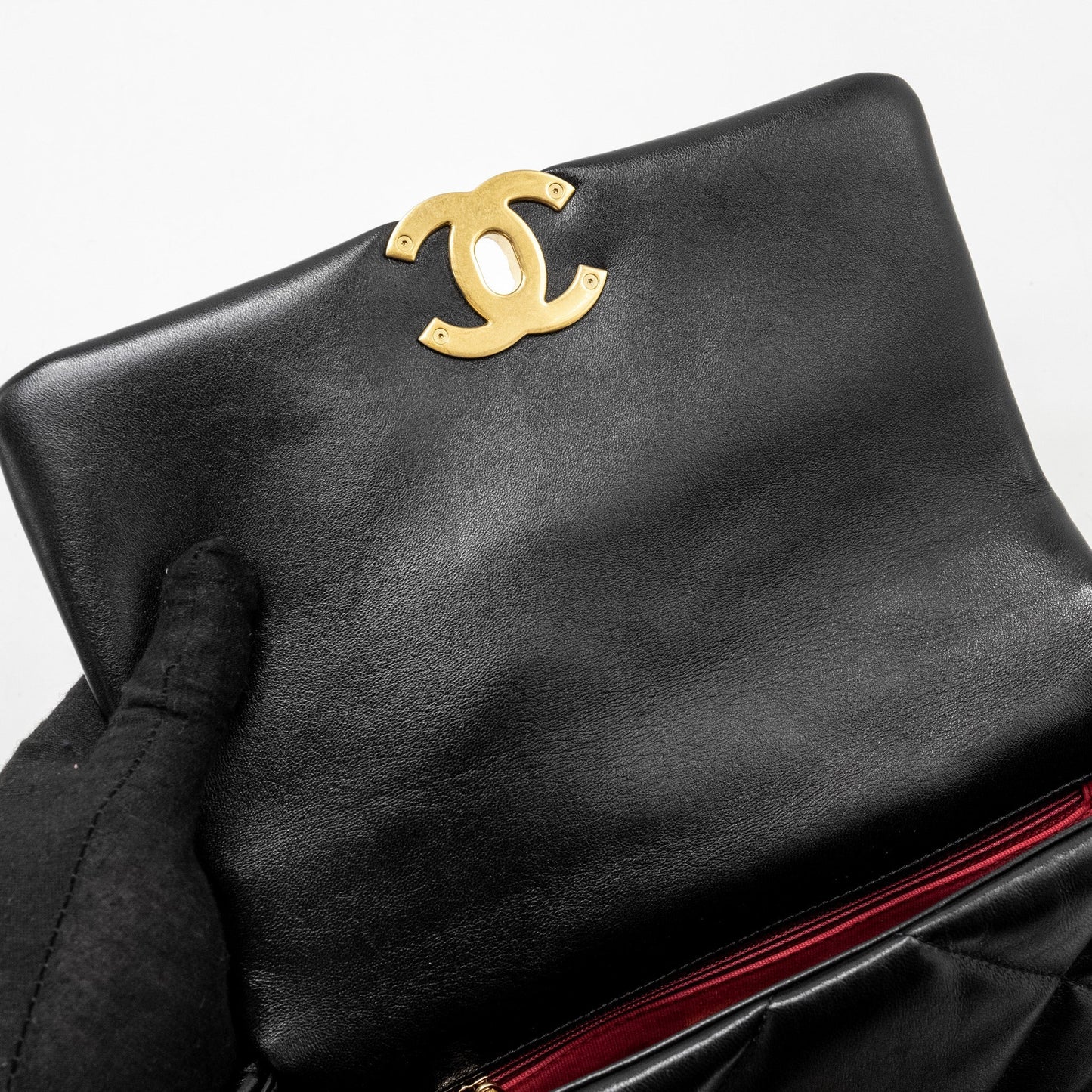 Chanel Small 19 Bag Lambskin Black  (microchip)