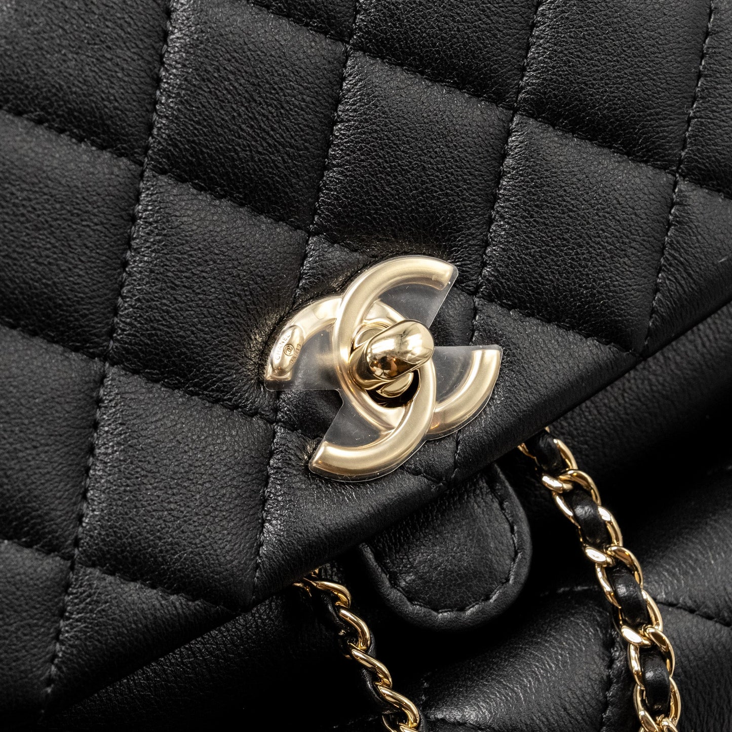 Chanel 23c Large Duma Backpack Calfskin Black L (microchip)