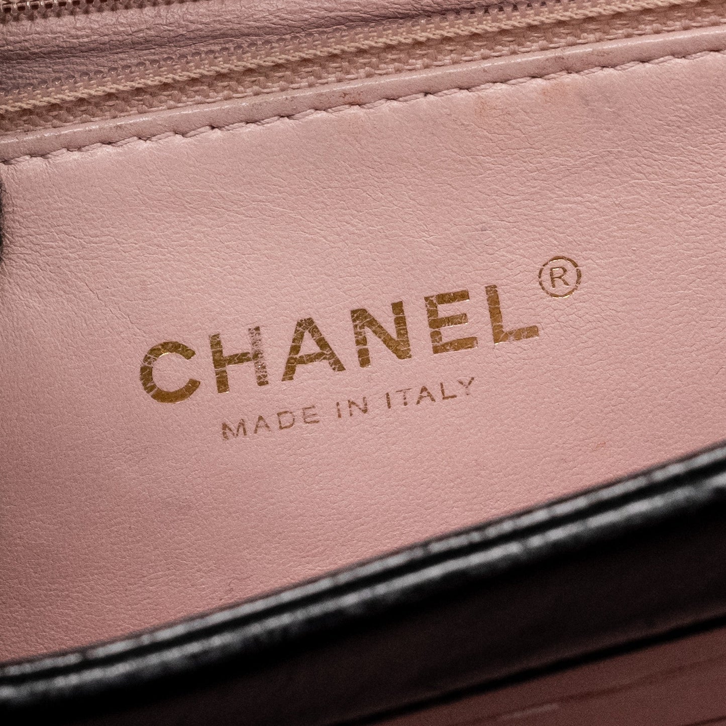 Chanel Quilted Flap Bag with Giant Chain Handle Calfskin Black