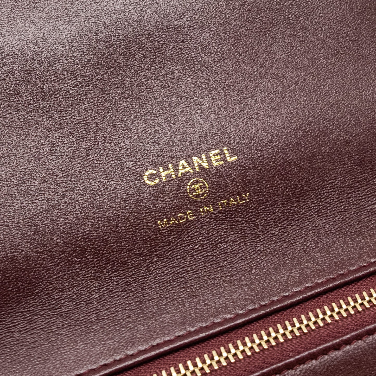 Chanel Folding Clutch Bag Velvet/Lambskin Burgundy L