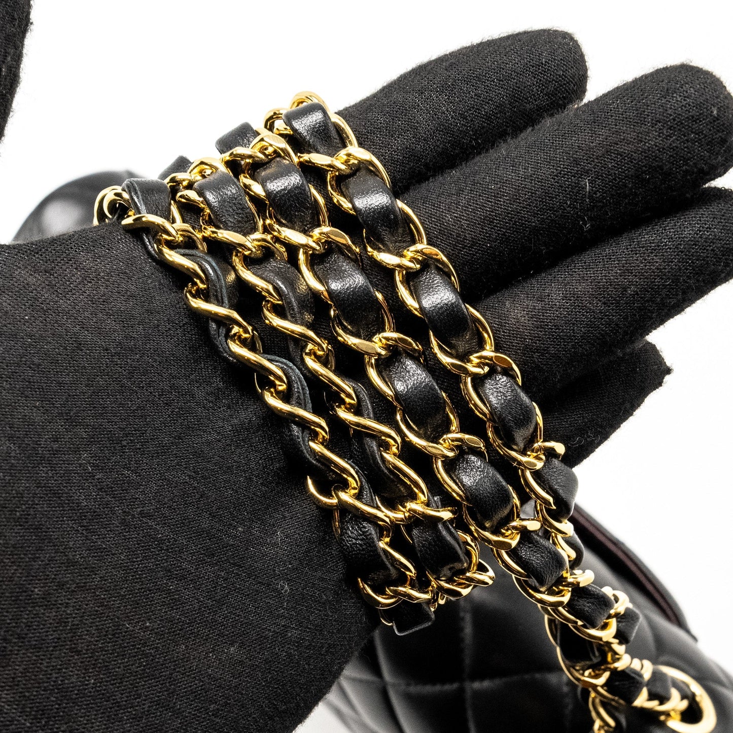 Chanel Medium Classic Double Flap Bag Lambskin Black