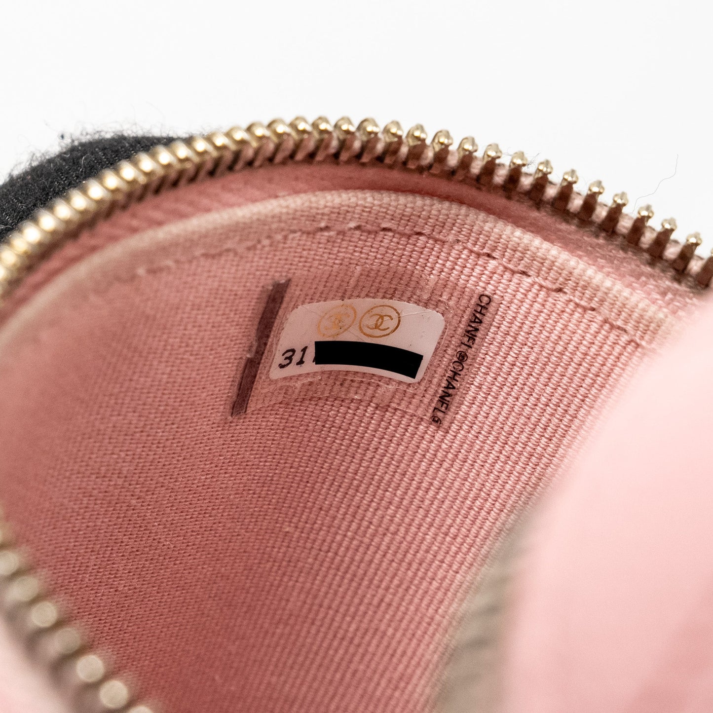 Chanel Vanity Phone Holder With Chain Caviar Pink L