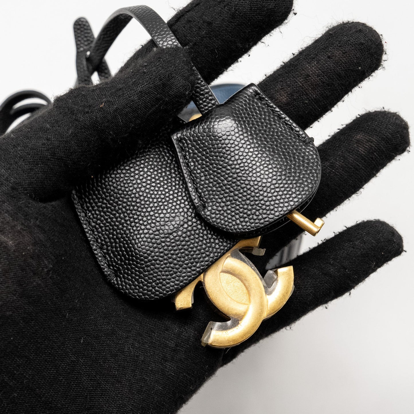 Chanel Small Filigree Vanity Camera Bag Caviar Navy/Black