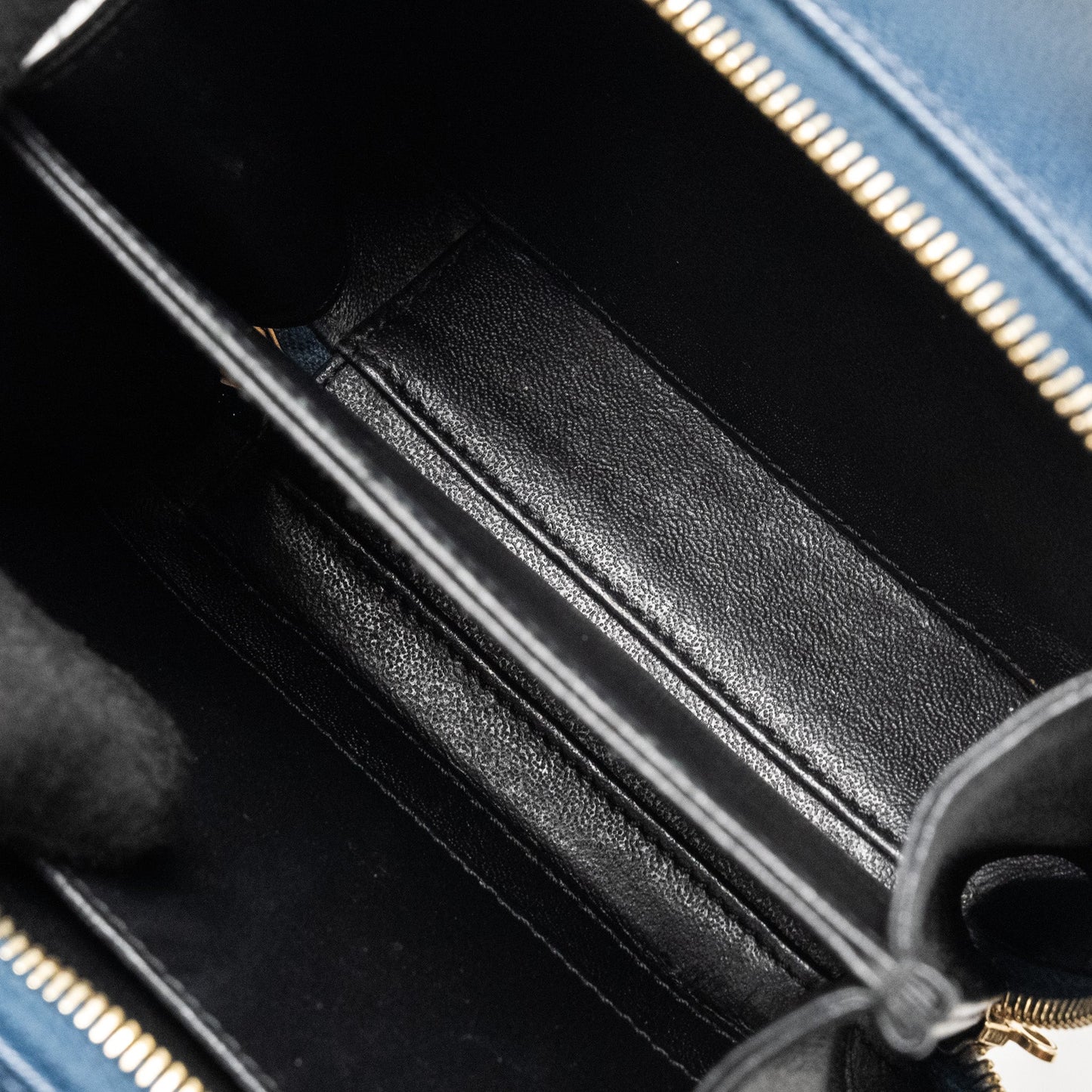 Chanel Small Filigree Vanity Camera Bag Caviar Navy/Black