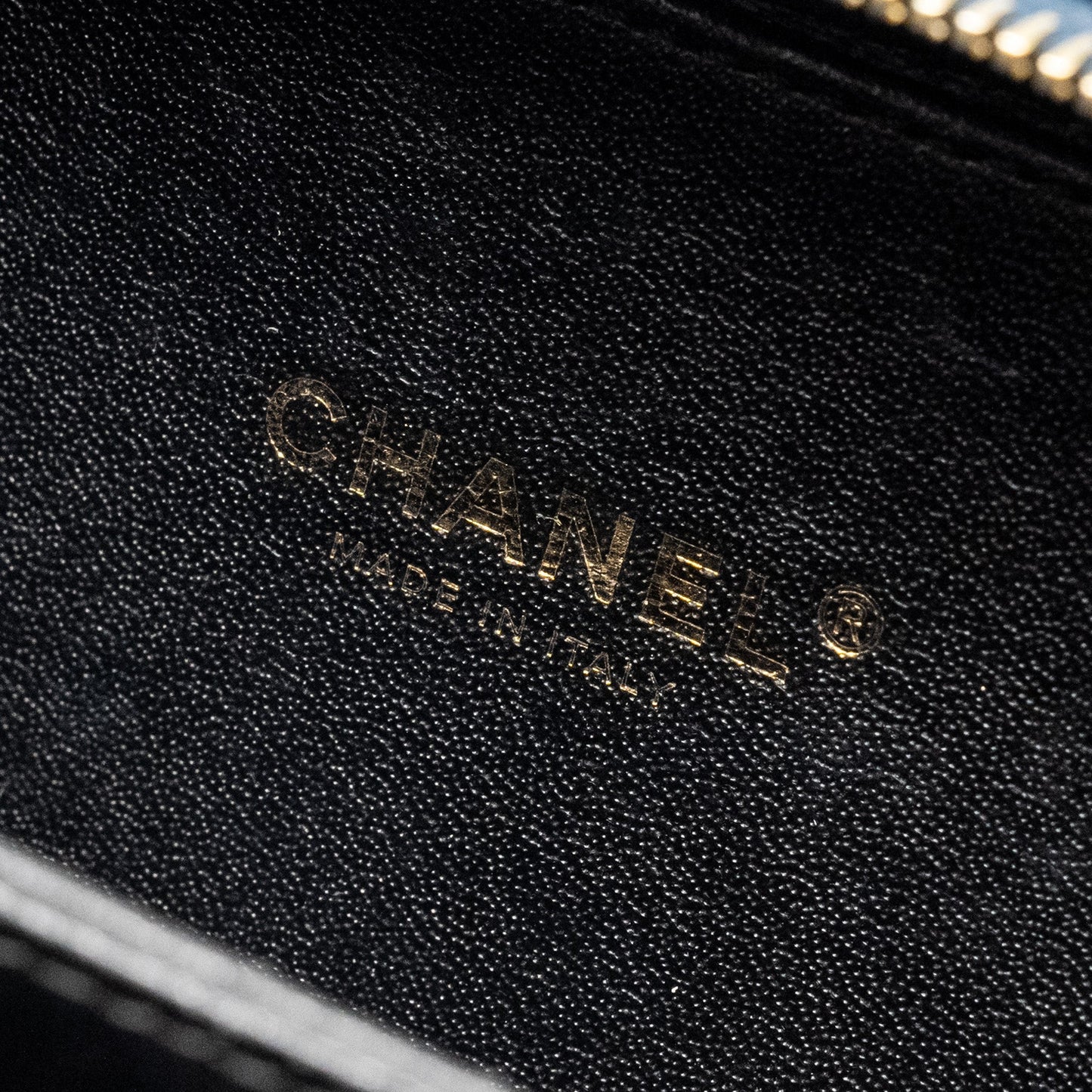 Chanel Small Filigree Vanity Camera Bag Caviar Navy/Black