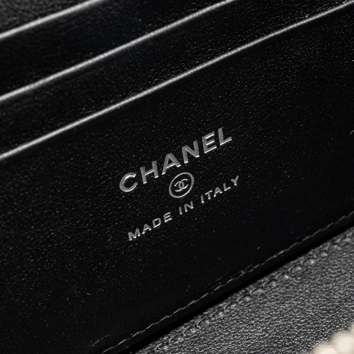 Chanel Top Handle Long Vanity Case Lambskin BLACK  (Microchip)