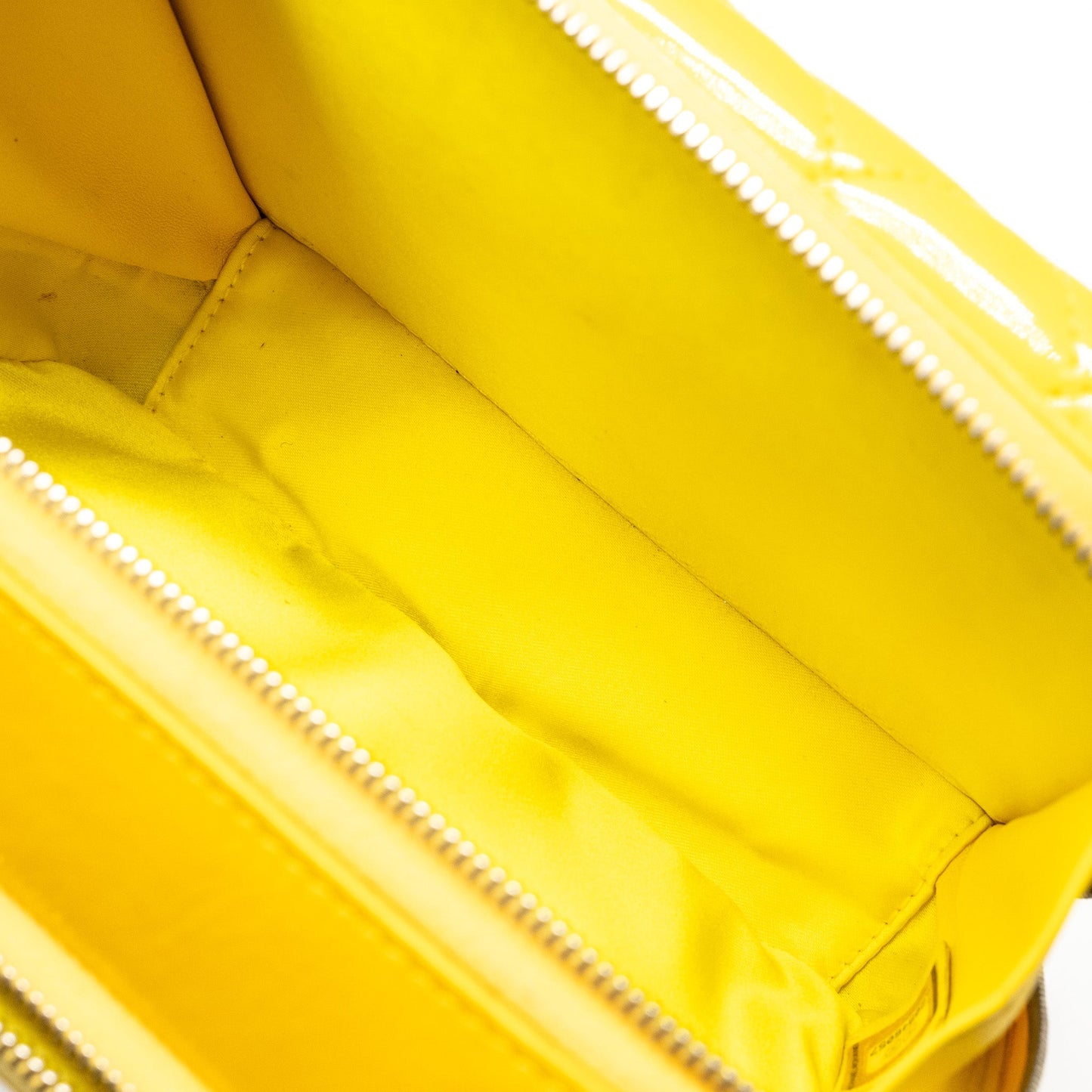 Chanel Pocket Box Camera Bag Patent Yellow