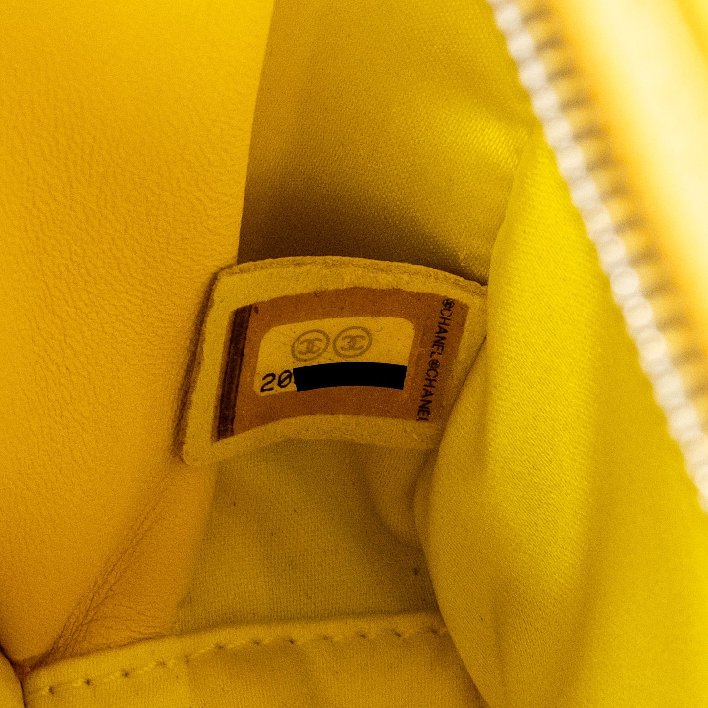 Chanel Pocket Box Camera Bag Patent Yellow
