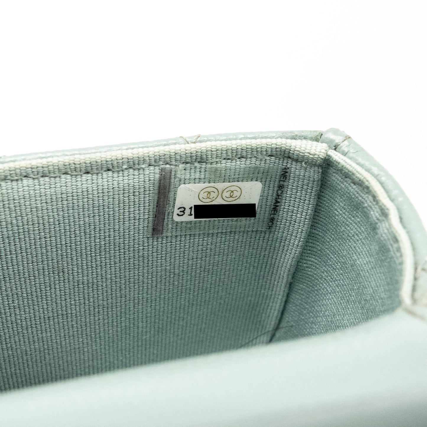 Chanel Mini Flap Vanity With Chain Caviar Light Green L