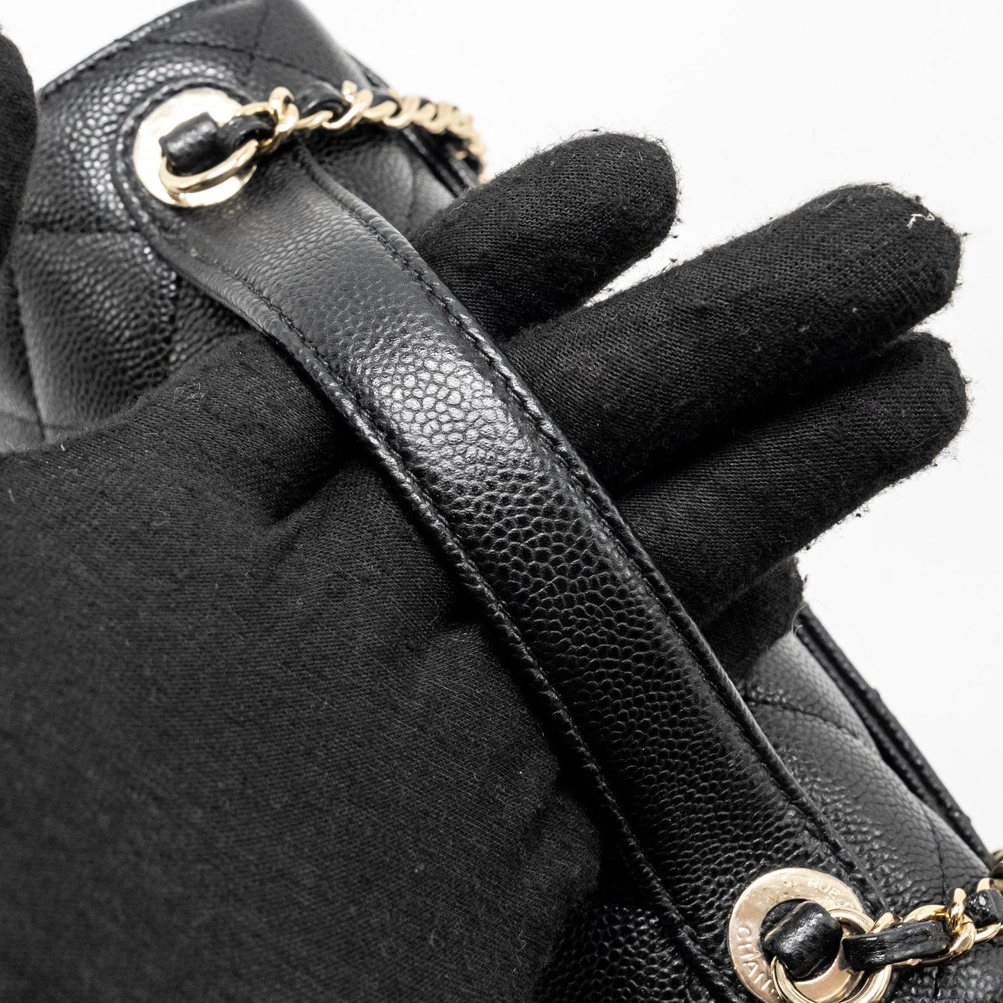 Chanel Small Business Affinity Caviar Black L (Microchip)
