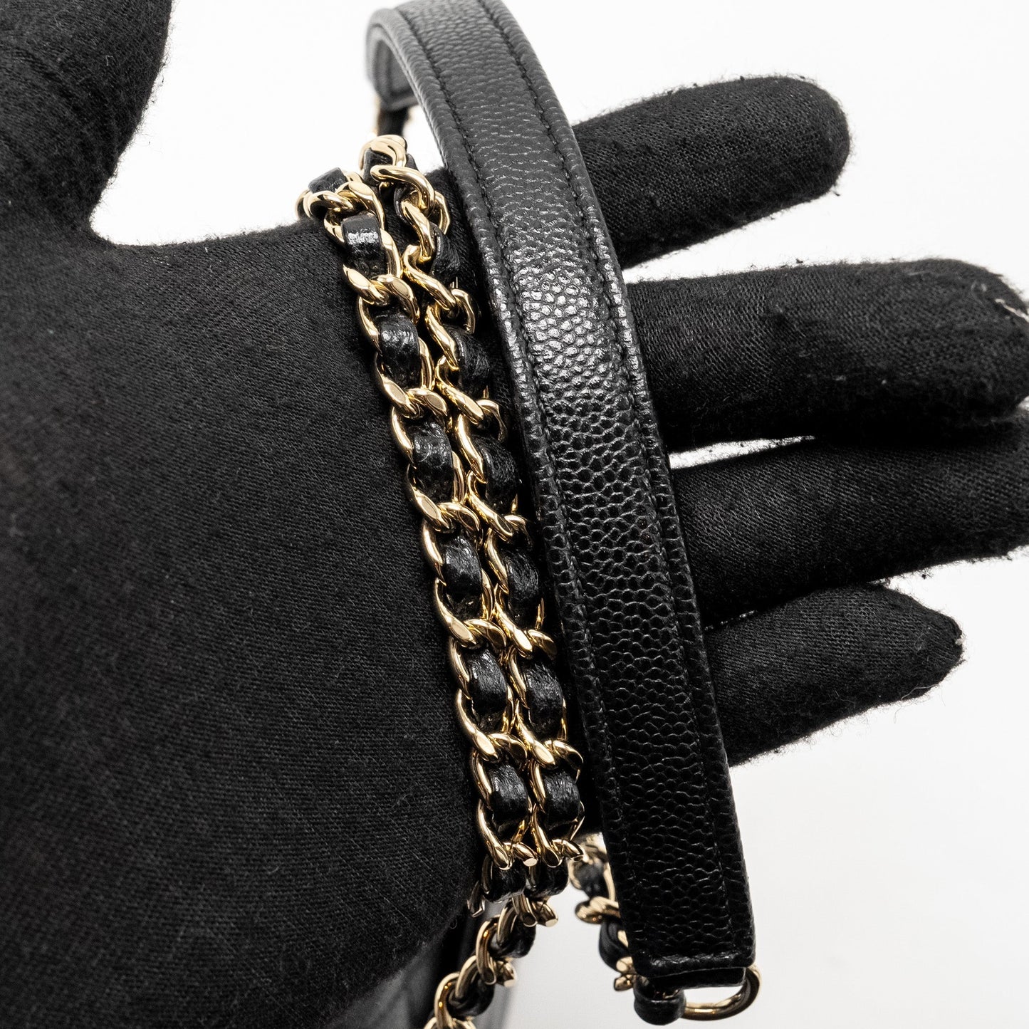 Chanel Small Business Affinity Caviar Black L (Microchip)