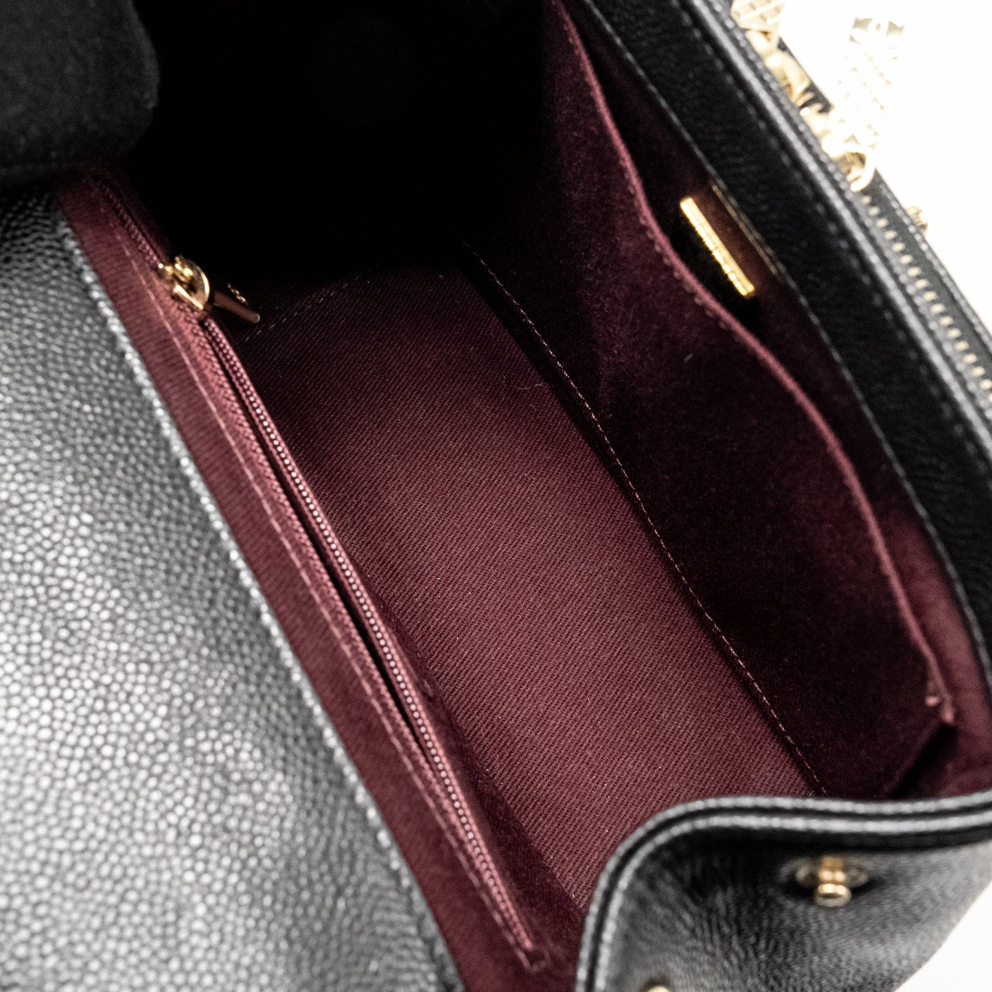 Chanel Small Business Affinity Caviar Black L (Microchip)